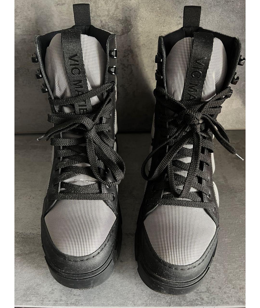 VIC MATIE Серые текстильные ботинки, фото 3