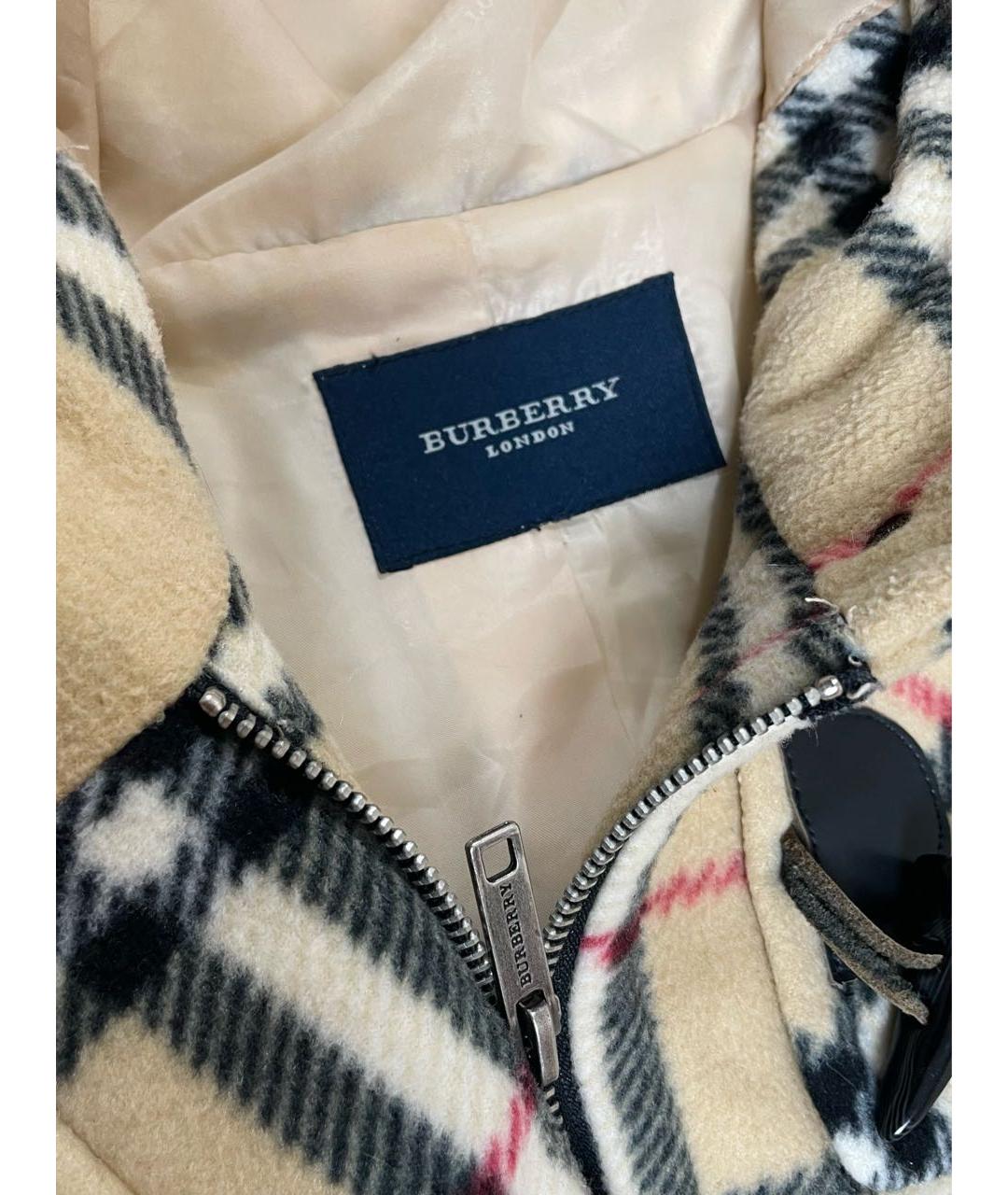 BURBERRY Бежевая хлопковая куртка, фото 5