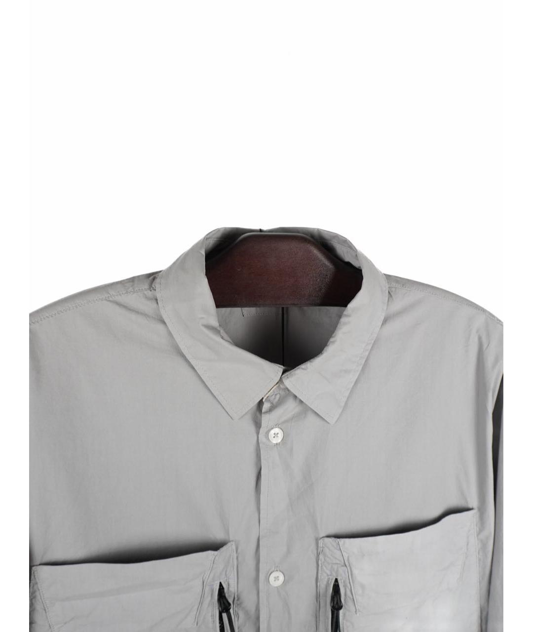 CP COMPANY Серая хлопковая кэжуал рубашка, фото 5