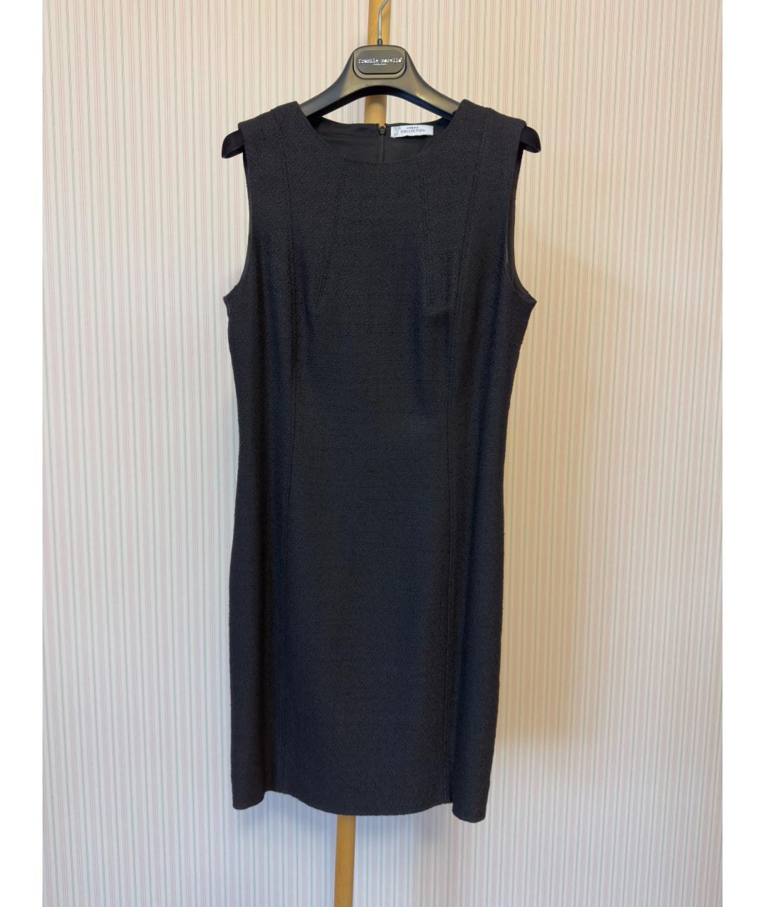 VERSACE COLLECTION Темно-синее хлопковое платье, фото 3