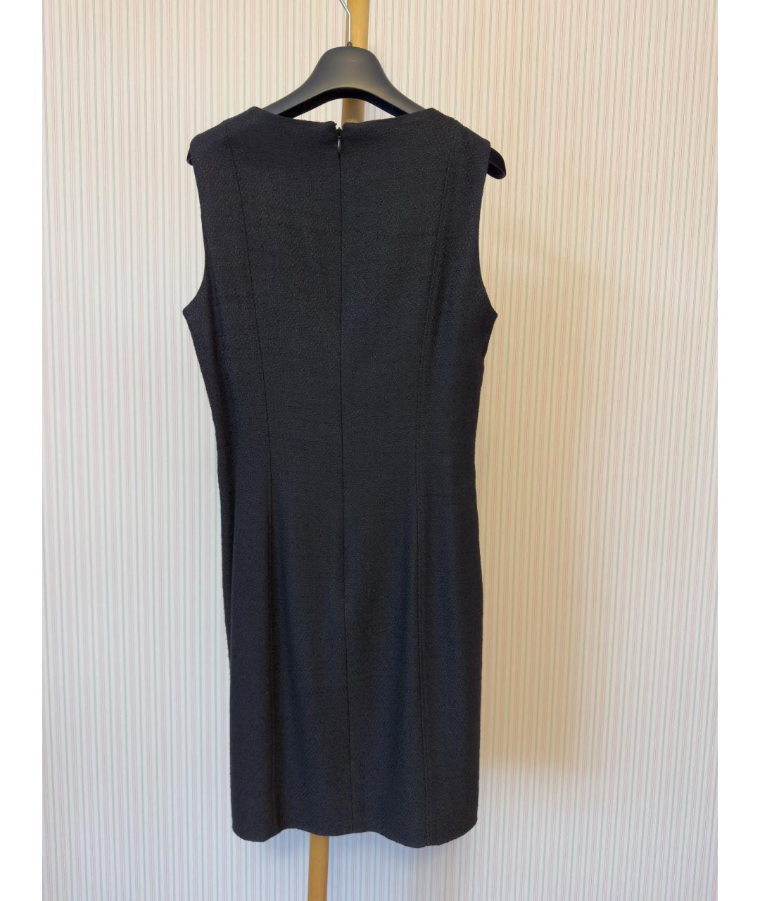 VERSACE COLLECTION Темно-синее хлопковое платье, фото 2