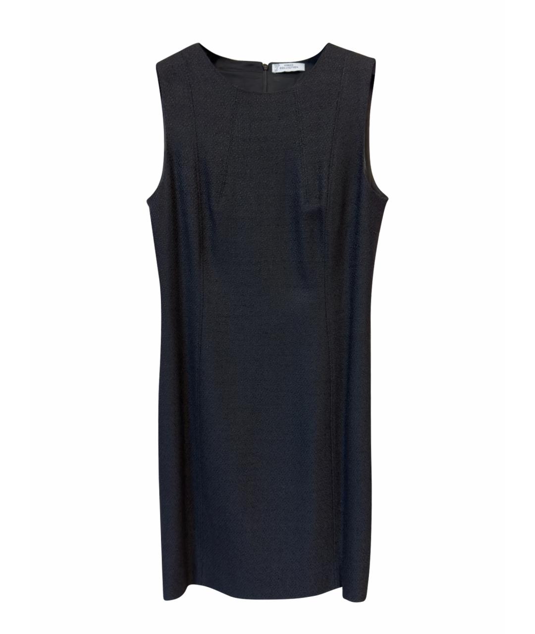 VERSACE COLLECTION Темно-синее хлопковое платье, фото 1