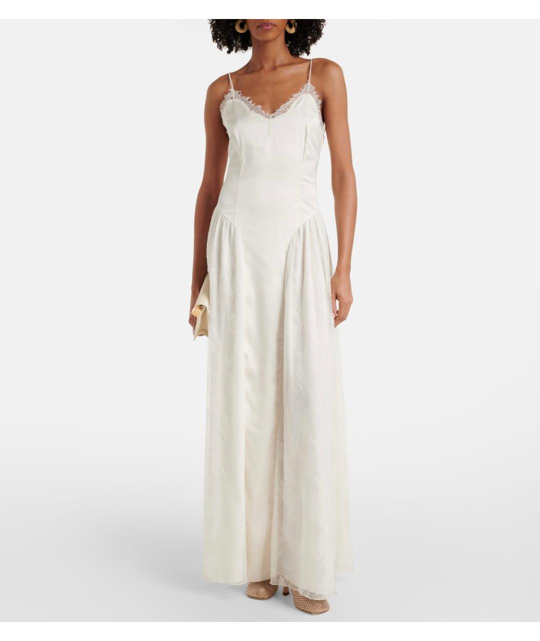 ROTATE Белое полиэстеровое коктейльное платье, фото 5