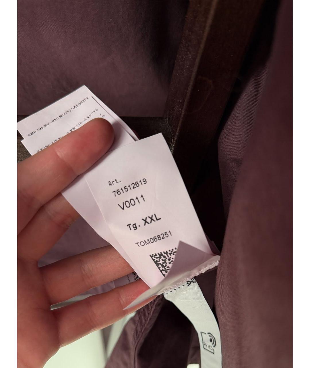 STONE ISLAND Бордовая хлопко-эластановая куртка, фото 5