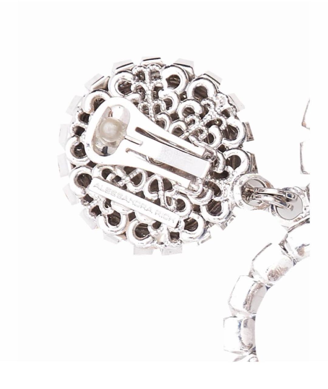 ALESSANDRA RICH Белые металлические клипсы, фото 3
