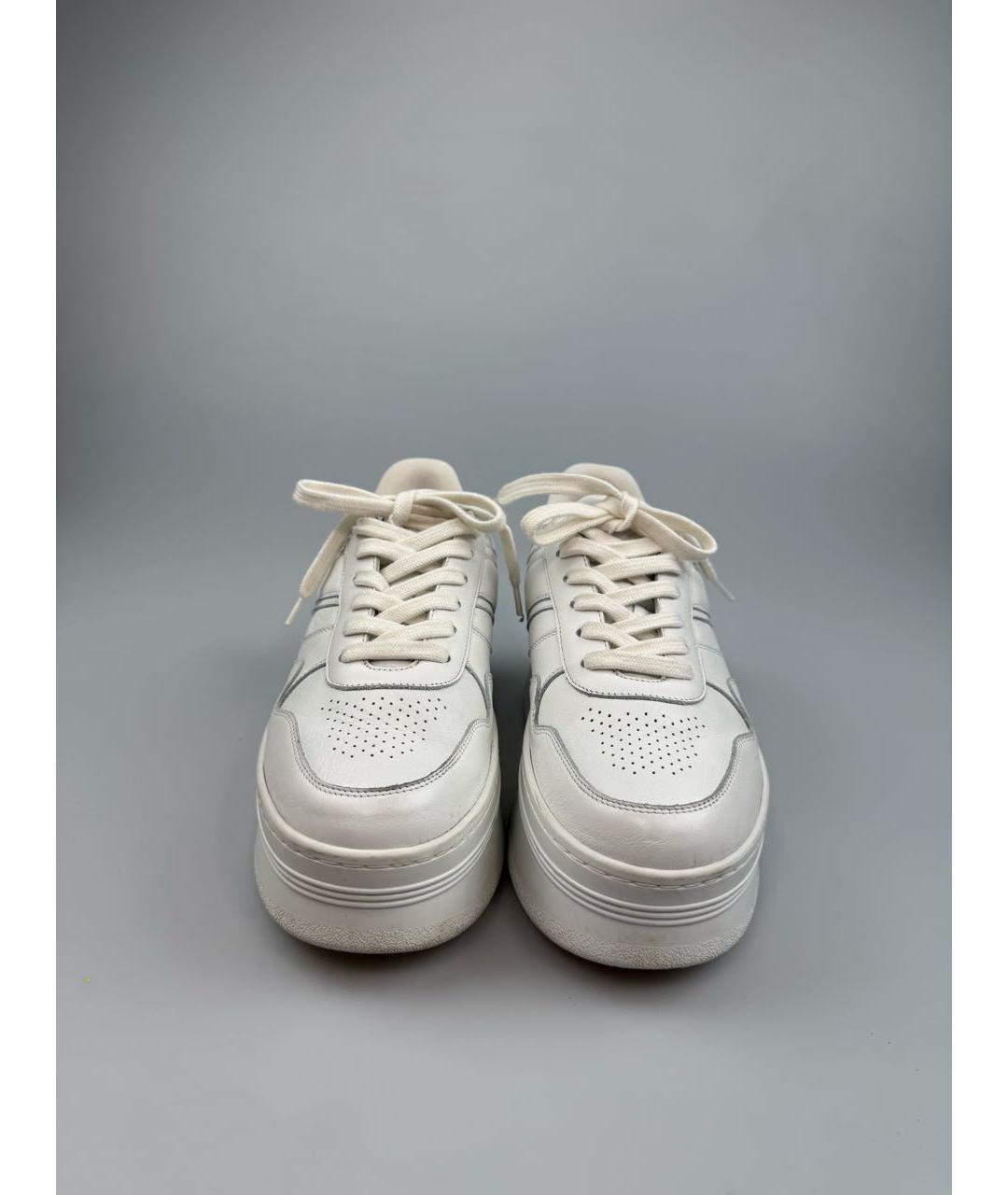 CELINE Белые кожаные кроссовки, фото 2