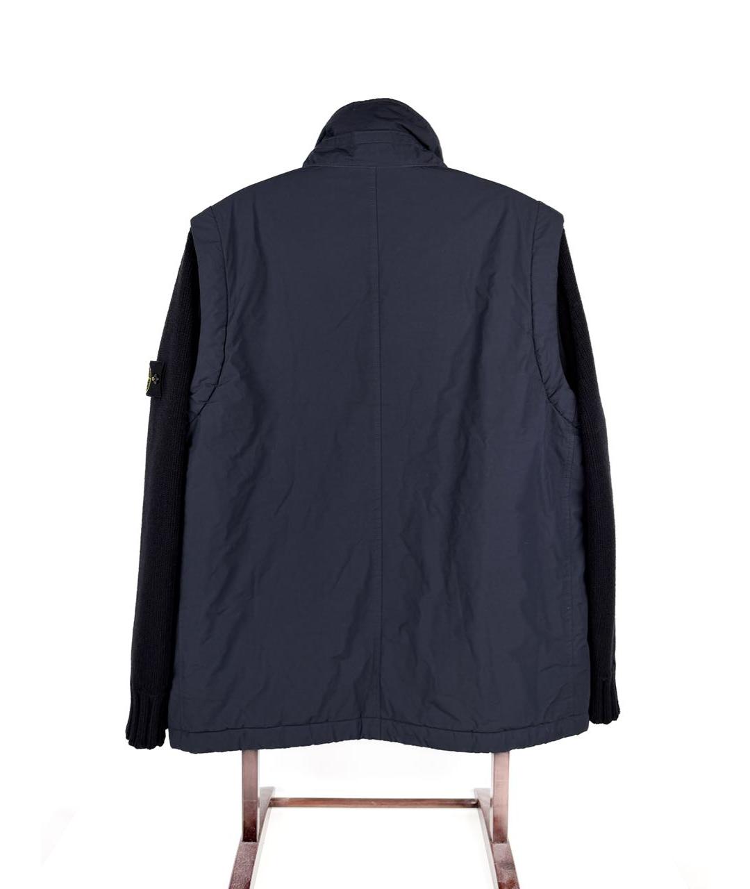 STONE ISLAND Темно-синяя полиамидовая куртка, фото 5