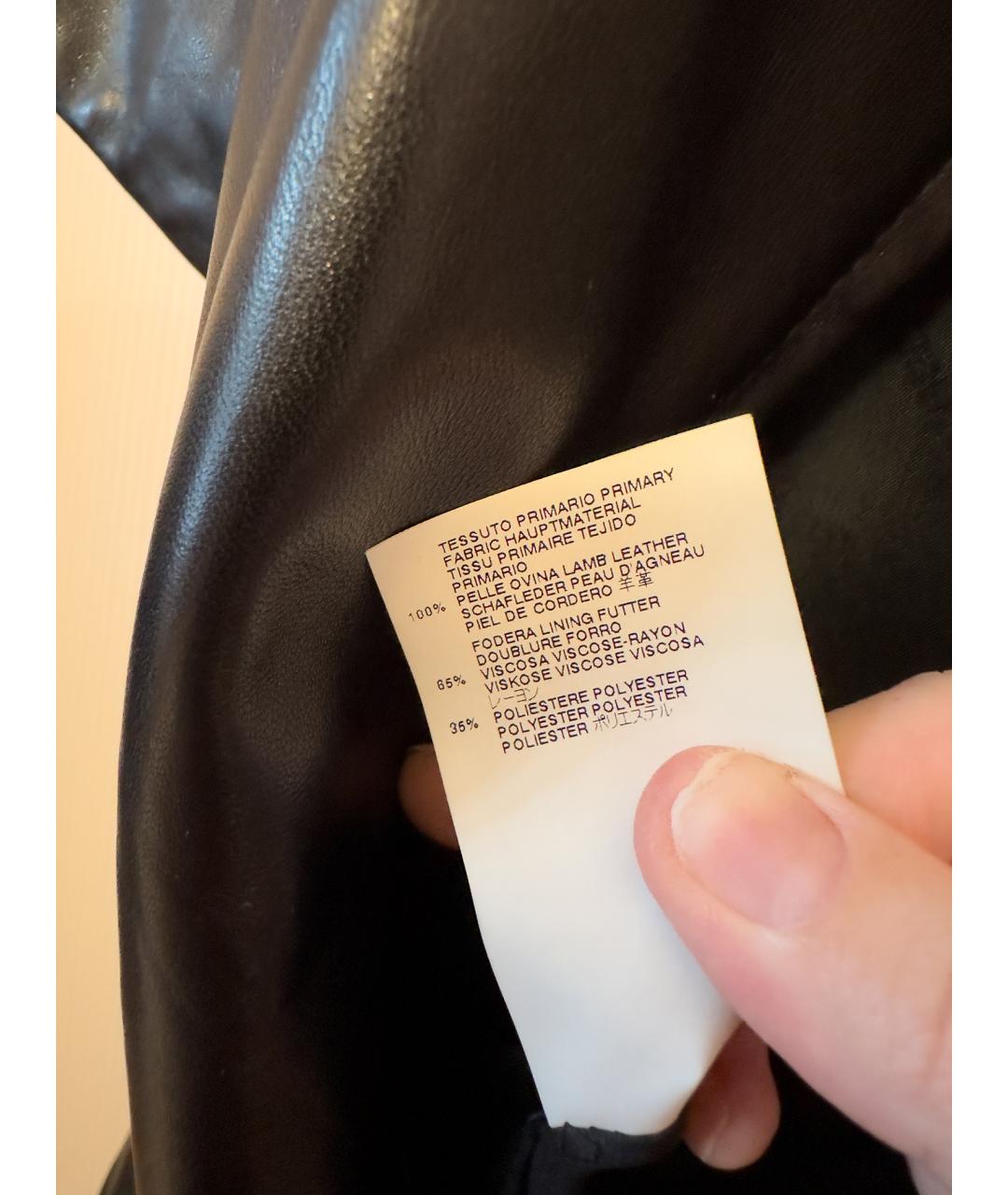 DSQUARED2 Черное кожаное повседневное платье, фото 5