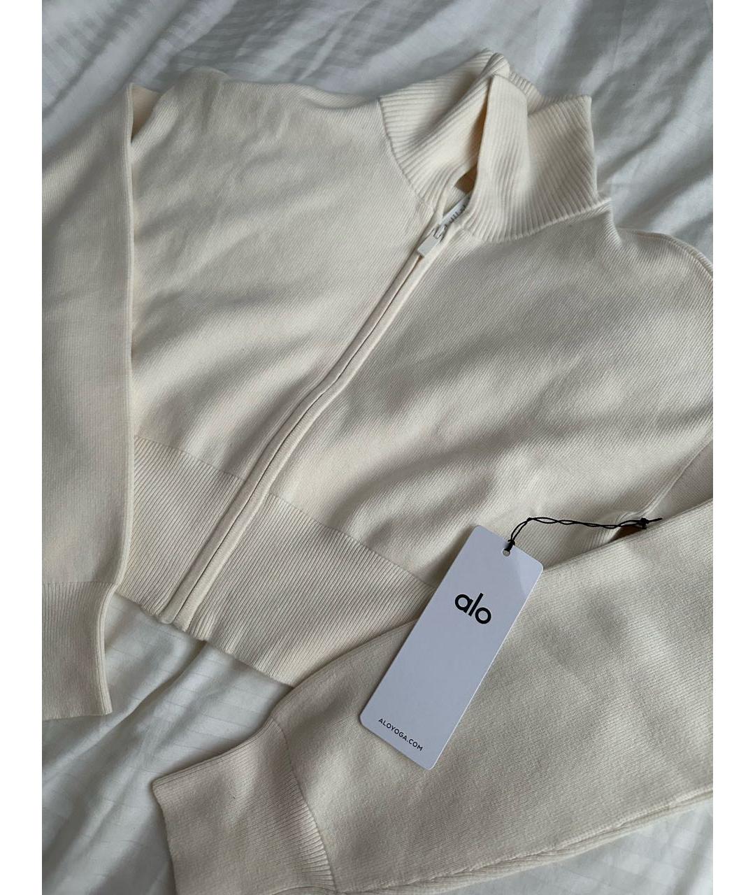 ALO YOGA Бежевый хлопковый джемпер / свитер, фото 2