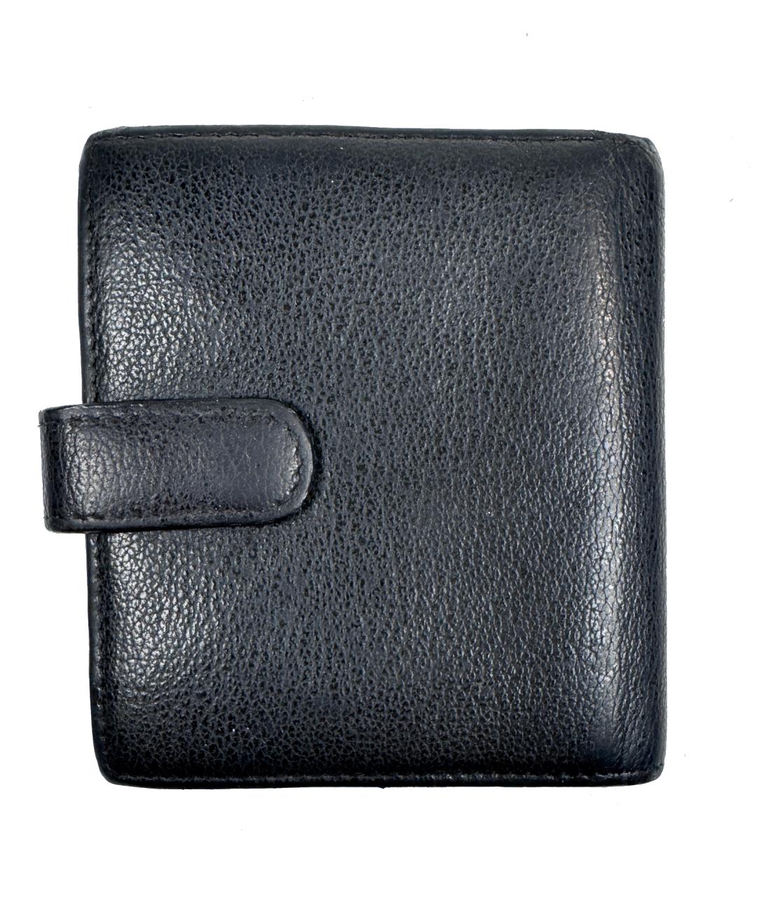 CHANEL Черный кожаный кошелек, фото 3