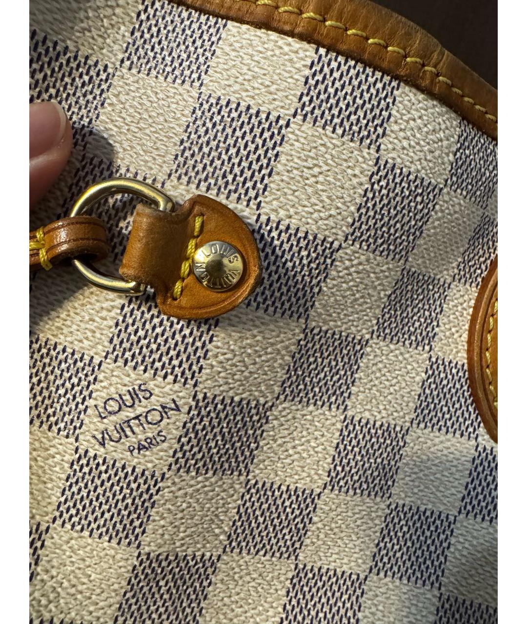 LOUIS VUITTON Белая сумка через плечо, фото 5