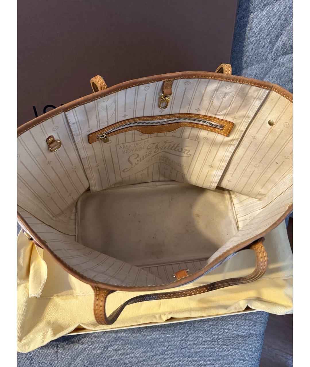 LOUIS VUITTON Белая сумка через плечо, фото 4