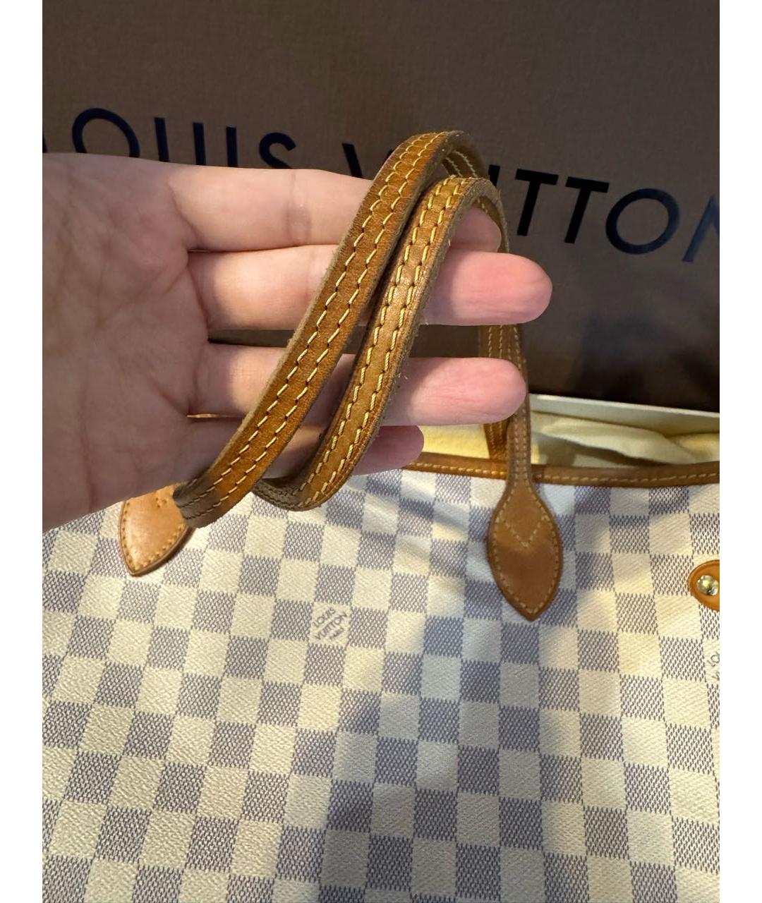 LOUIS VUITTON Белая сумка через плечо, фото 3