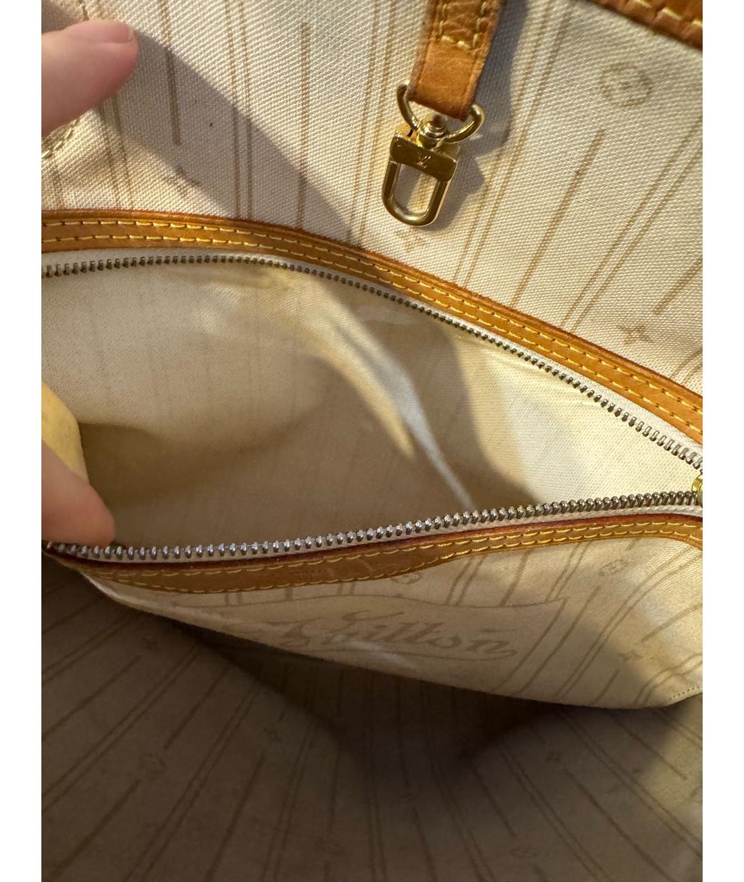 LOUIS VUITTON Белая сумка через плечо, фото 8