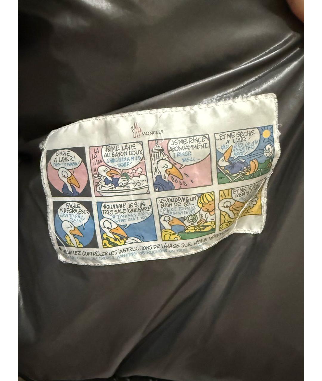 MONCLER Черный пуховик, фото 6