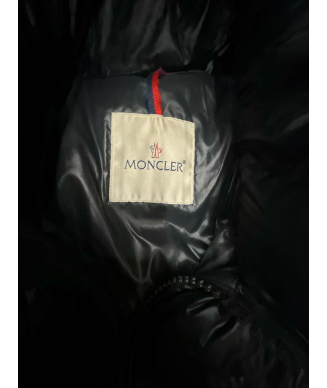 MONCLER Черный пуховик, фото 3