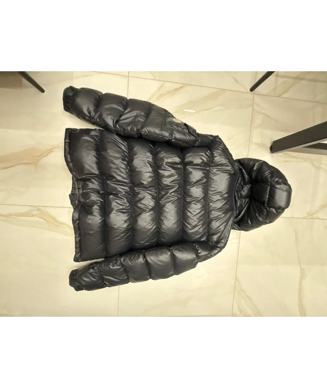MONCLER Черный пуховик, фото 2