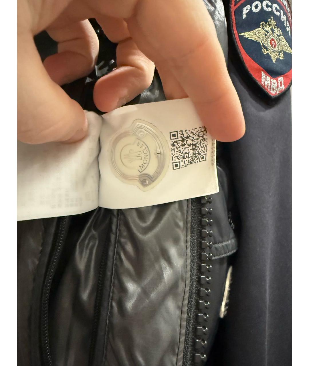 MONCLER Черный пуховик, фото 5