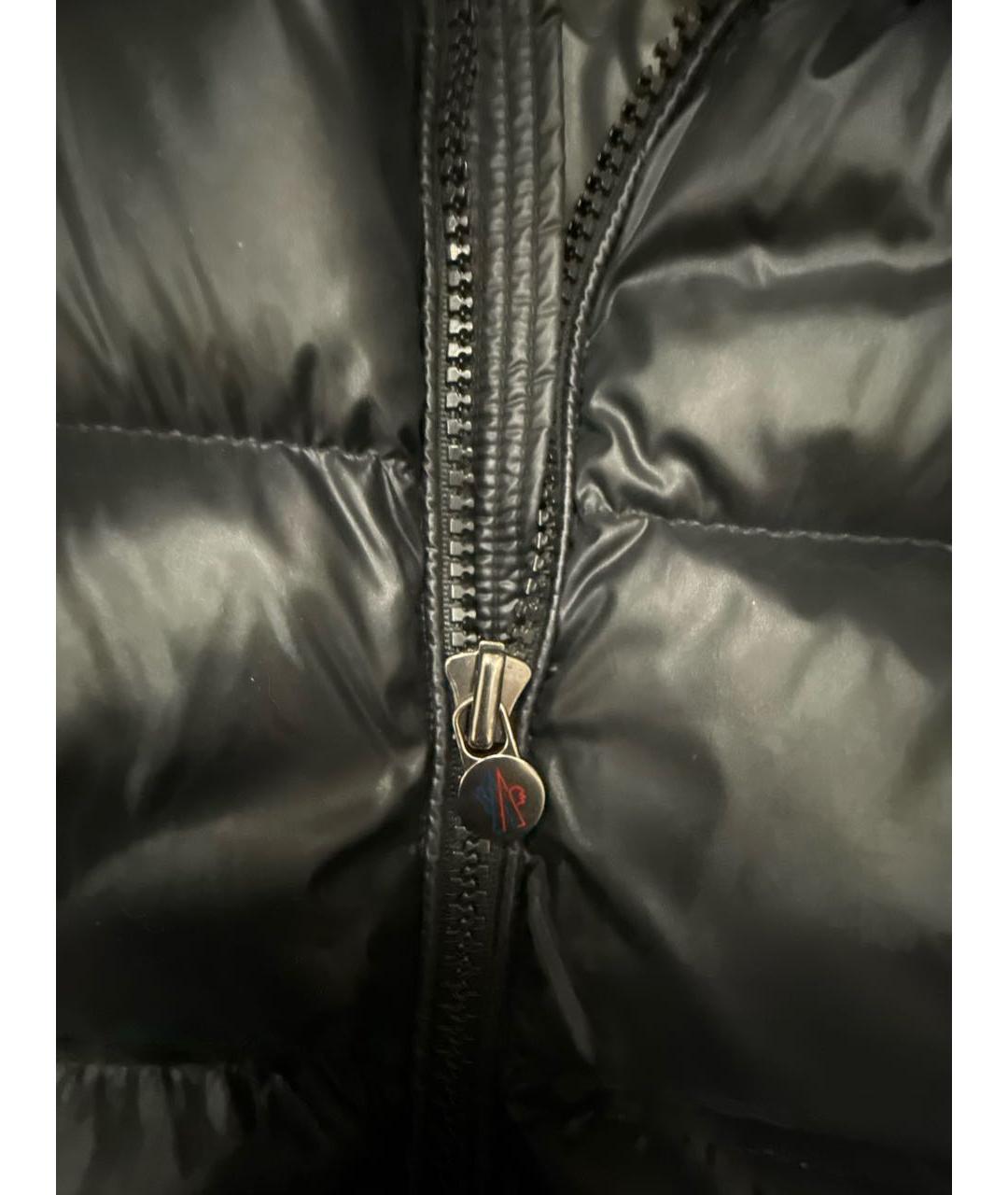 MONCLER Черный пуховик, фото 4