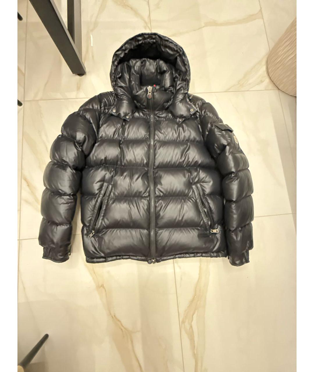 MONCLER Черный пуховик, фото 9