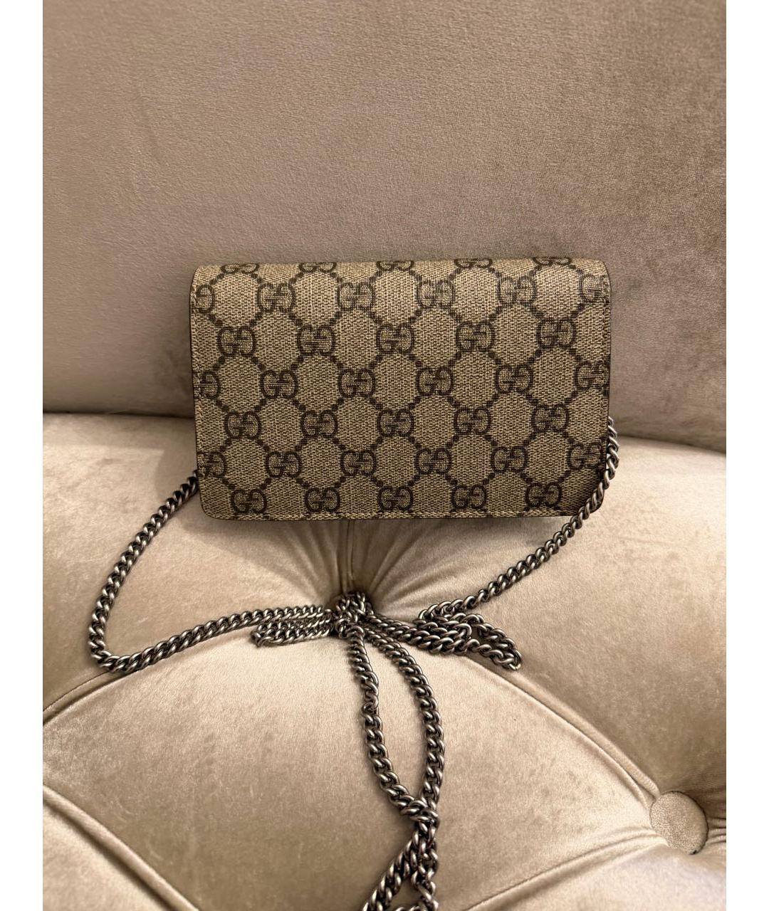 GUCCI Коричневая сумка через плечо, фото 3