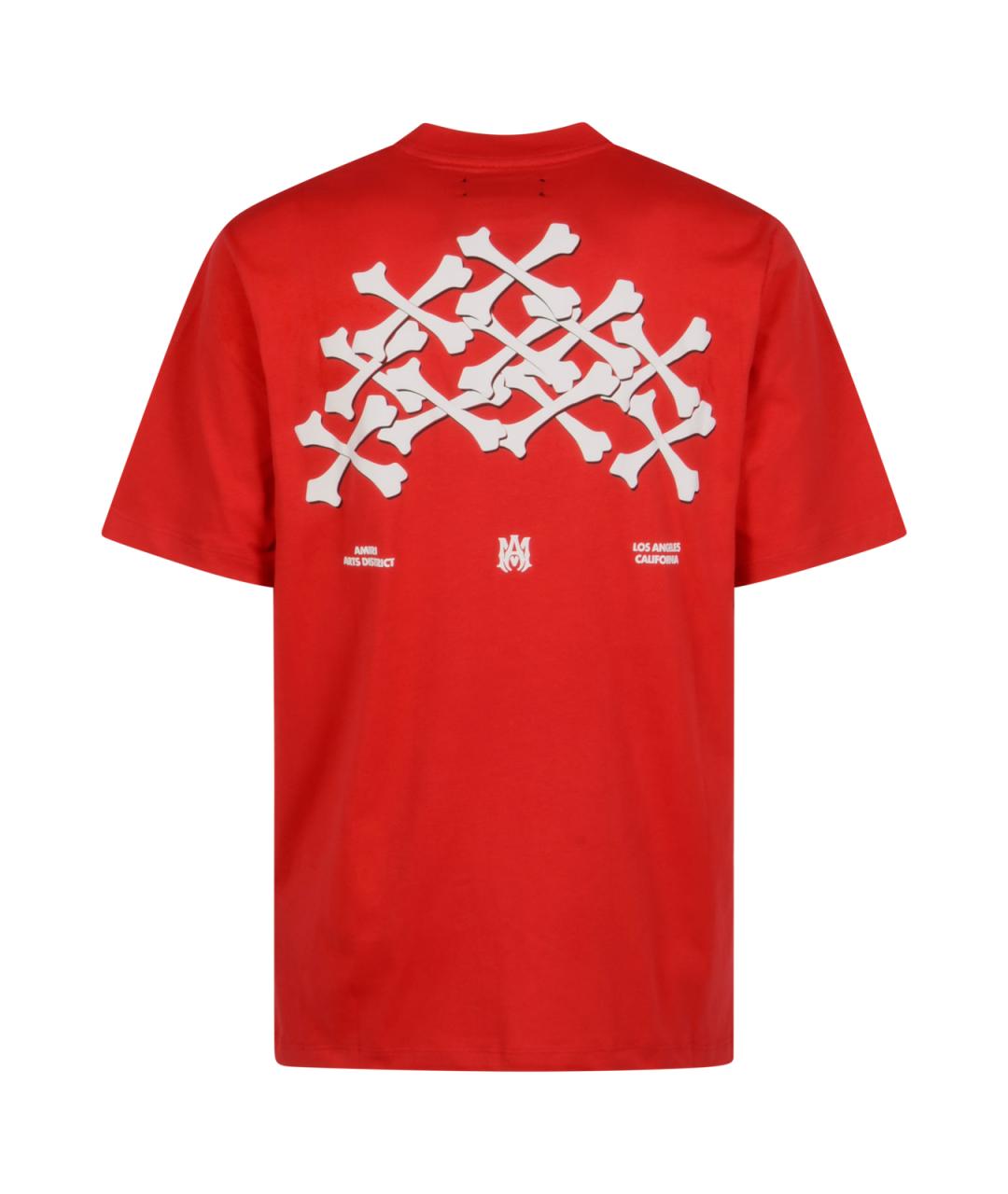 AMIRI Красная хлопковая футболка, фото 2