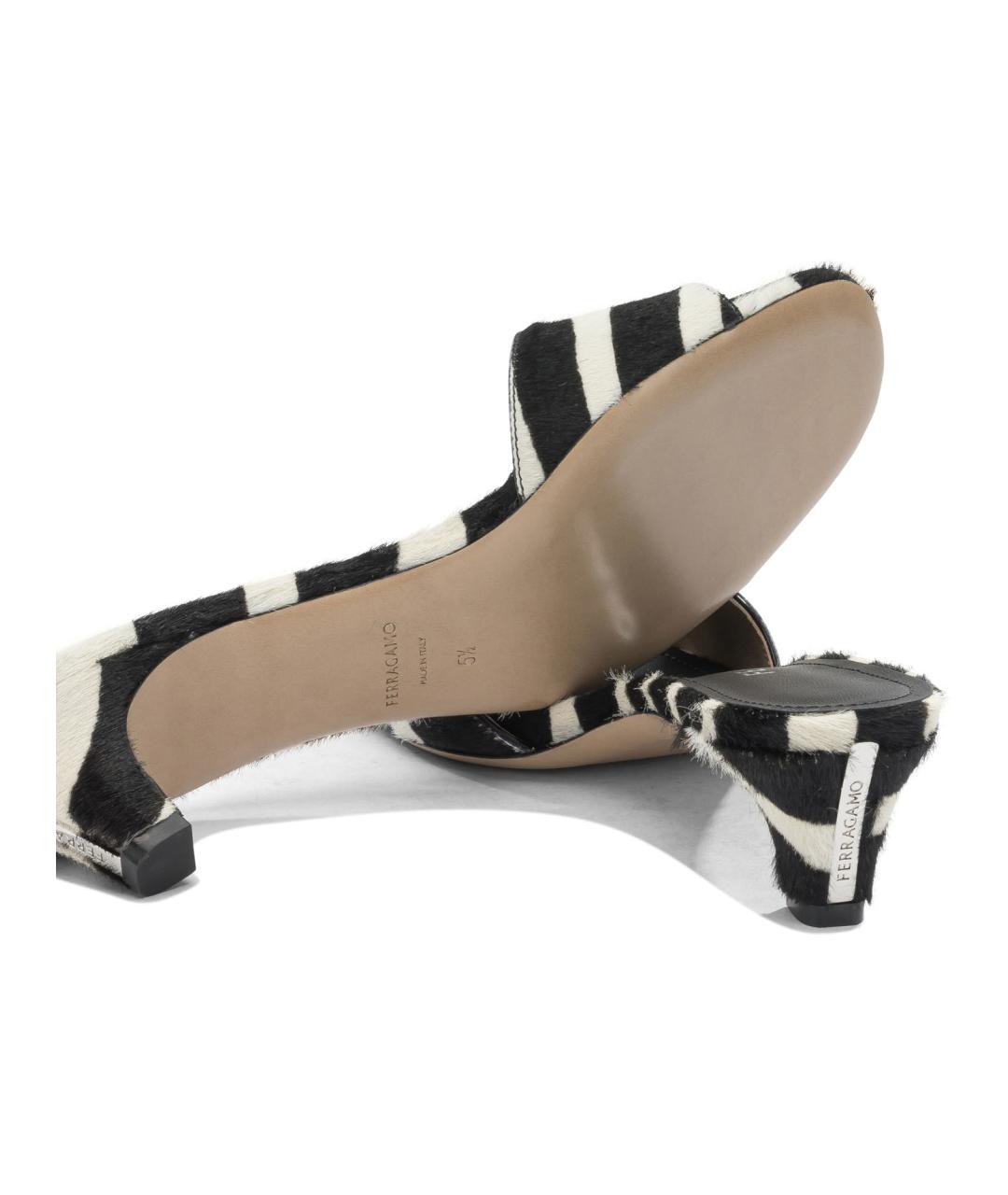 FERRAGAMO Мульти кожаные мюли, фото 5