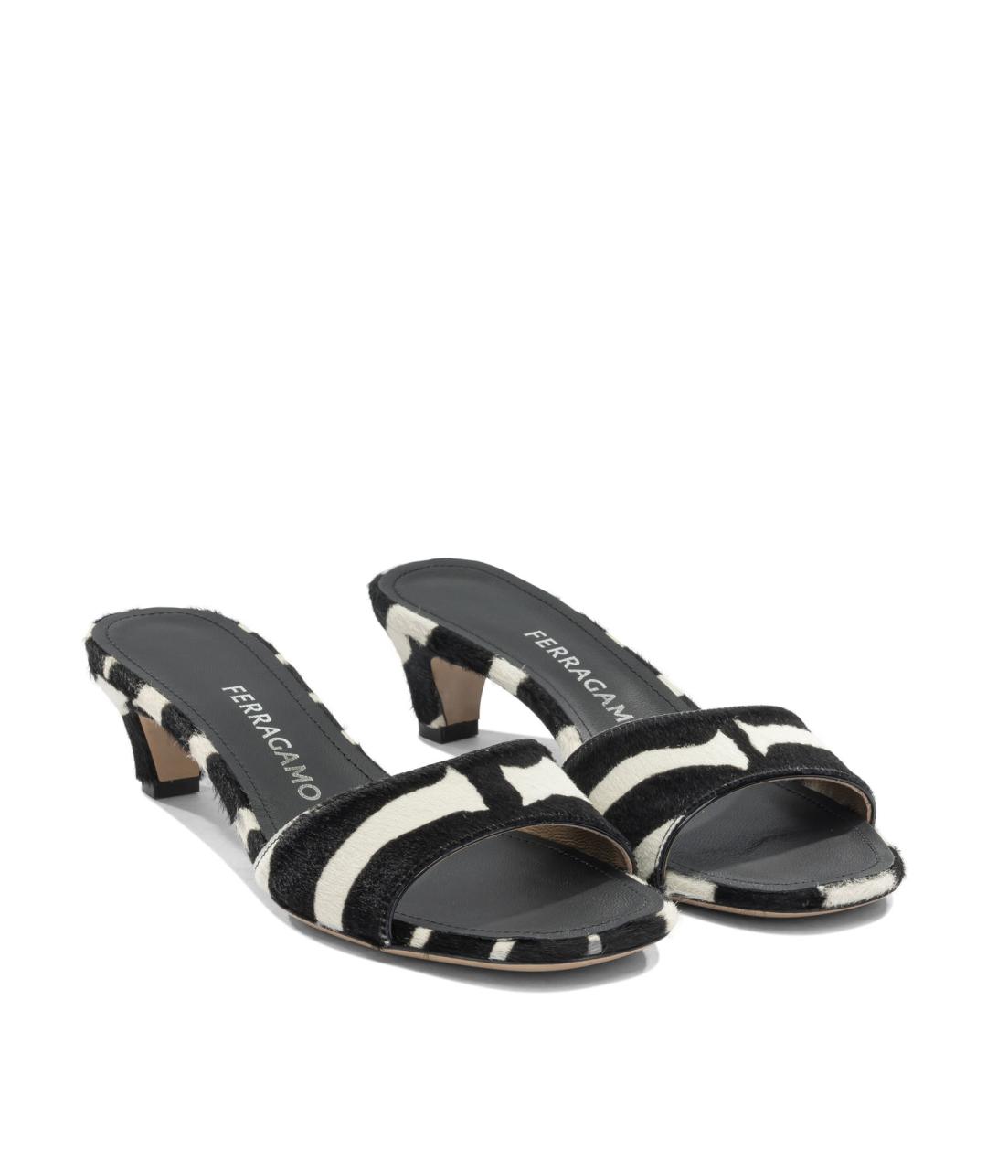 FERRAGAMO Мульти кожаные мюли, фото 2