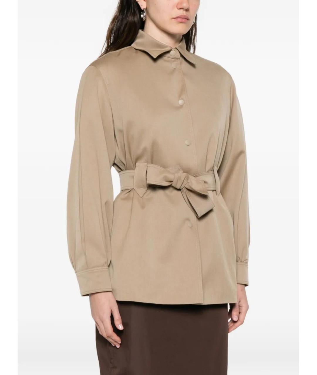 MAX MARA Бежевая шерстяная куртка, фото 3