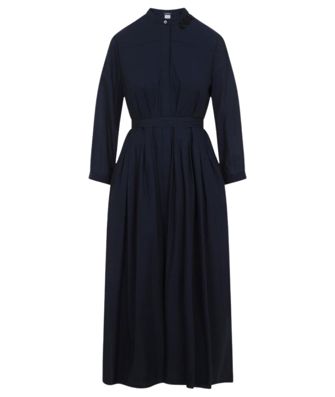 'S MAX MARA Синее хлопковое платье, фото 1