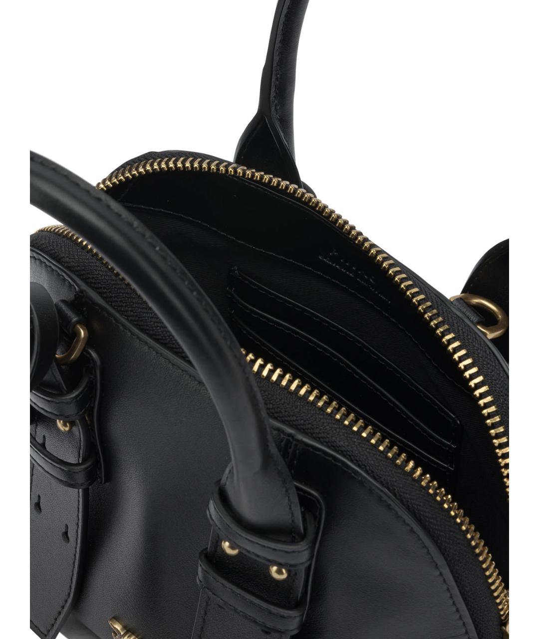 PINKO Черная кожаная сумка через плечо, фото 5