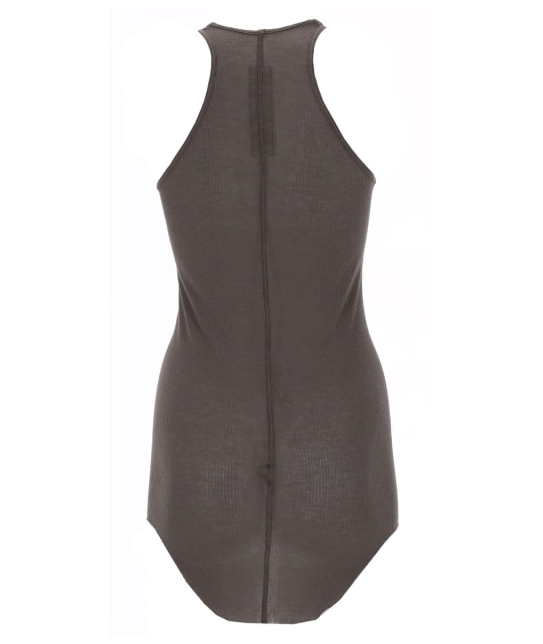 RICK OWENS Серая вискозная майка, фото 2
