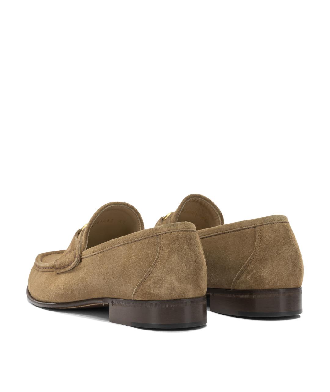 VALENTINO Коричневые кожаные лоферы, фото 4