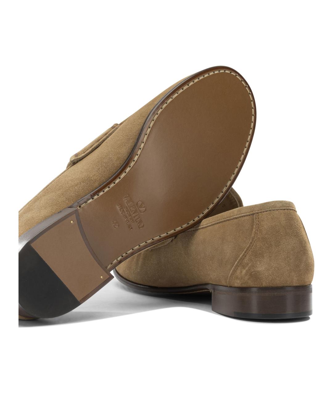 VALENTINO Коричневые кожаные лоферы, фото 5