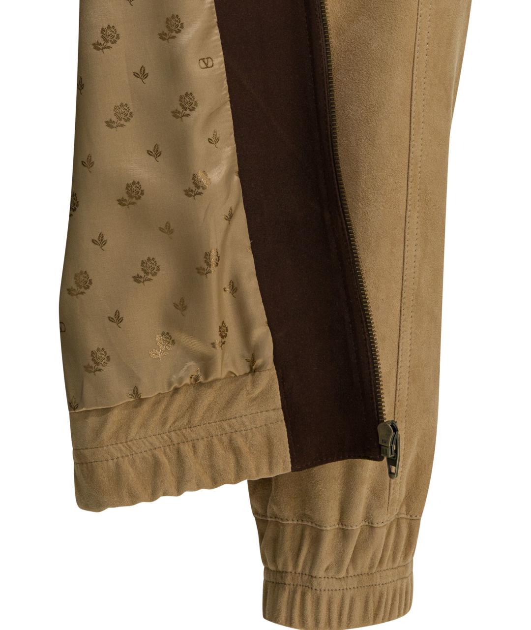 VALENTINO Бежевая замшевая куртка, фото 4