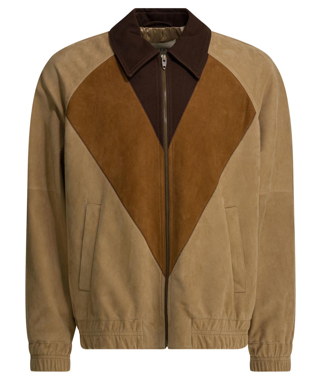 VALENTINO Бежевая замшевая куртка, фото 1