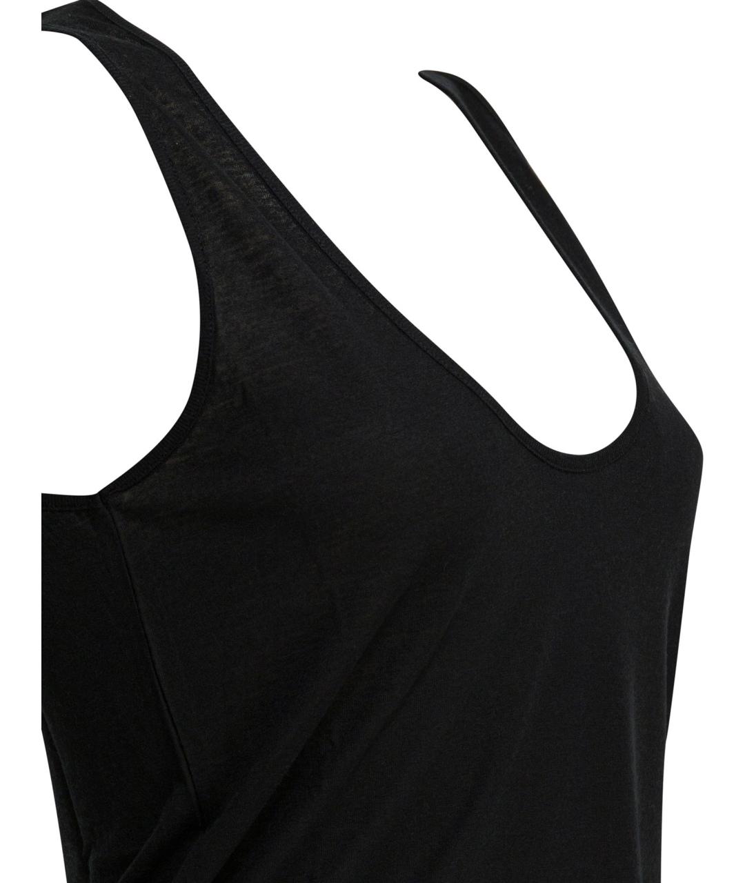 LOULOU STUDIO Черная вискозная майка, фото 4
