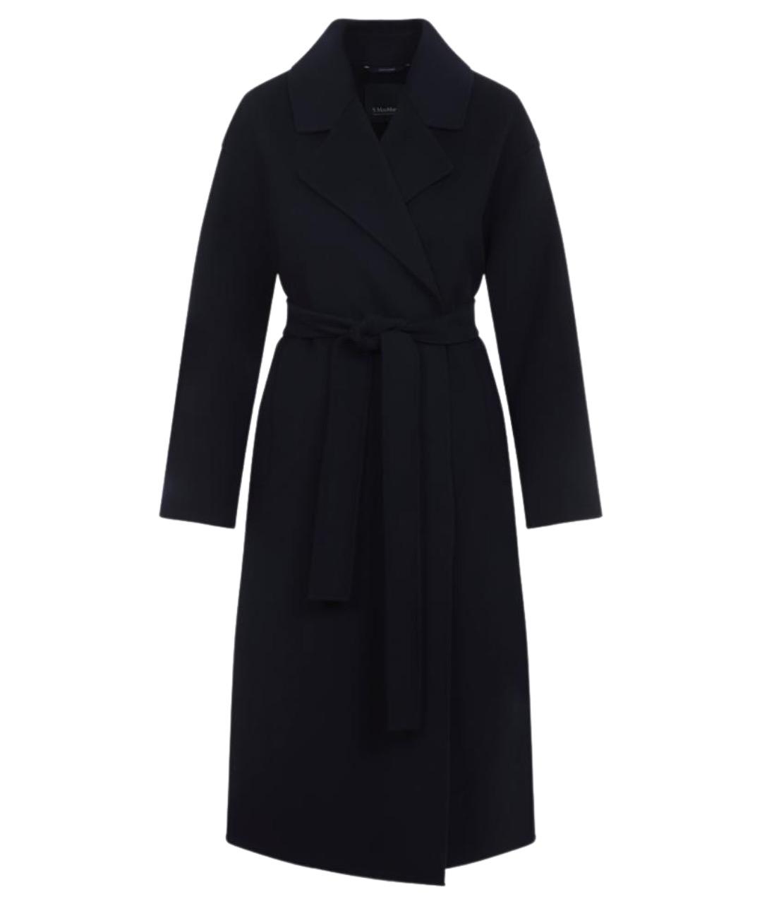 'S MAX MARA Синее шерстяное пальто, фото 1