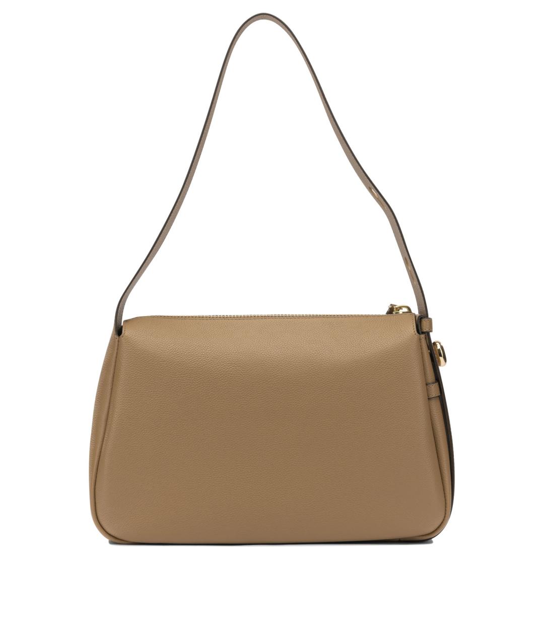 TORY BURCH Коричневая кожаная сумка через плечо, фото 3