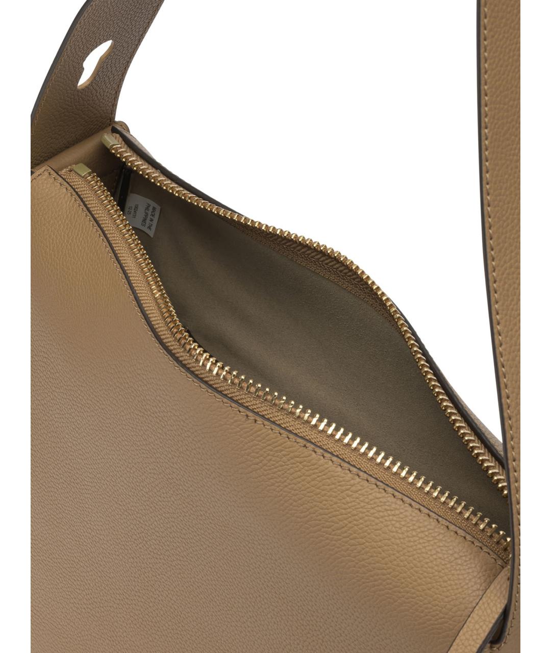 TORY BURCH Коричневая кожаная сумка через плечо, фото 5