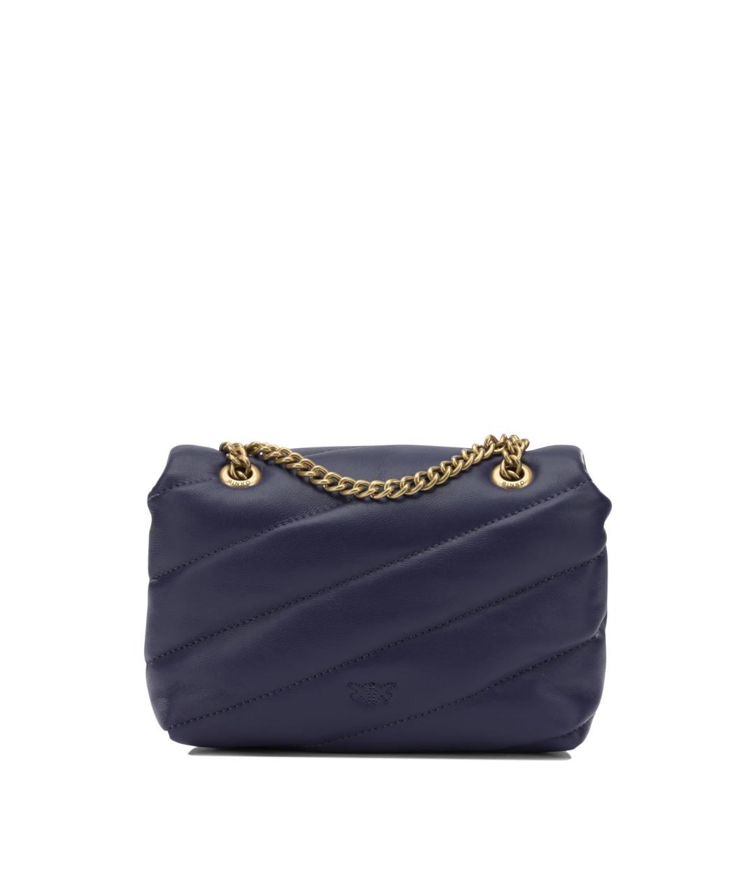 PINKO Фиолетовая кожаная сумка через плечо, фото 3