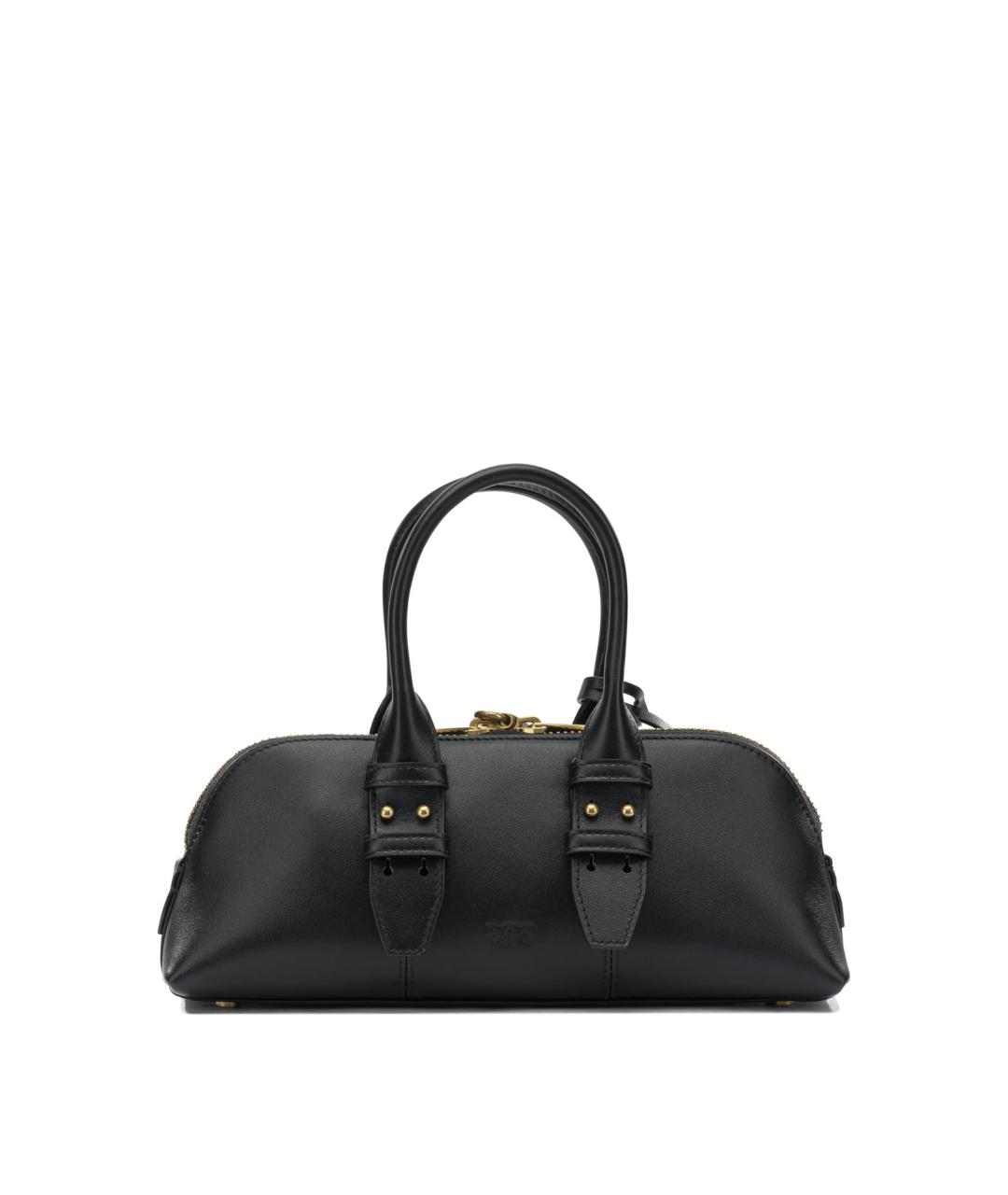 PINKO Черная кожаная сумка через плечо, фото 3