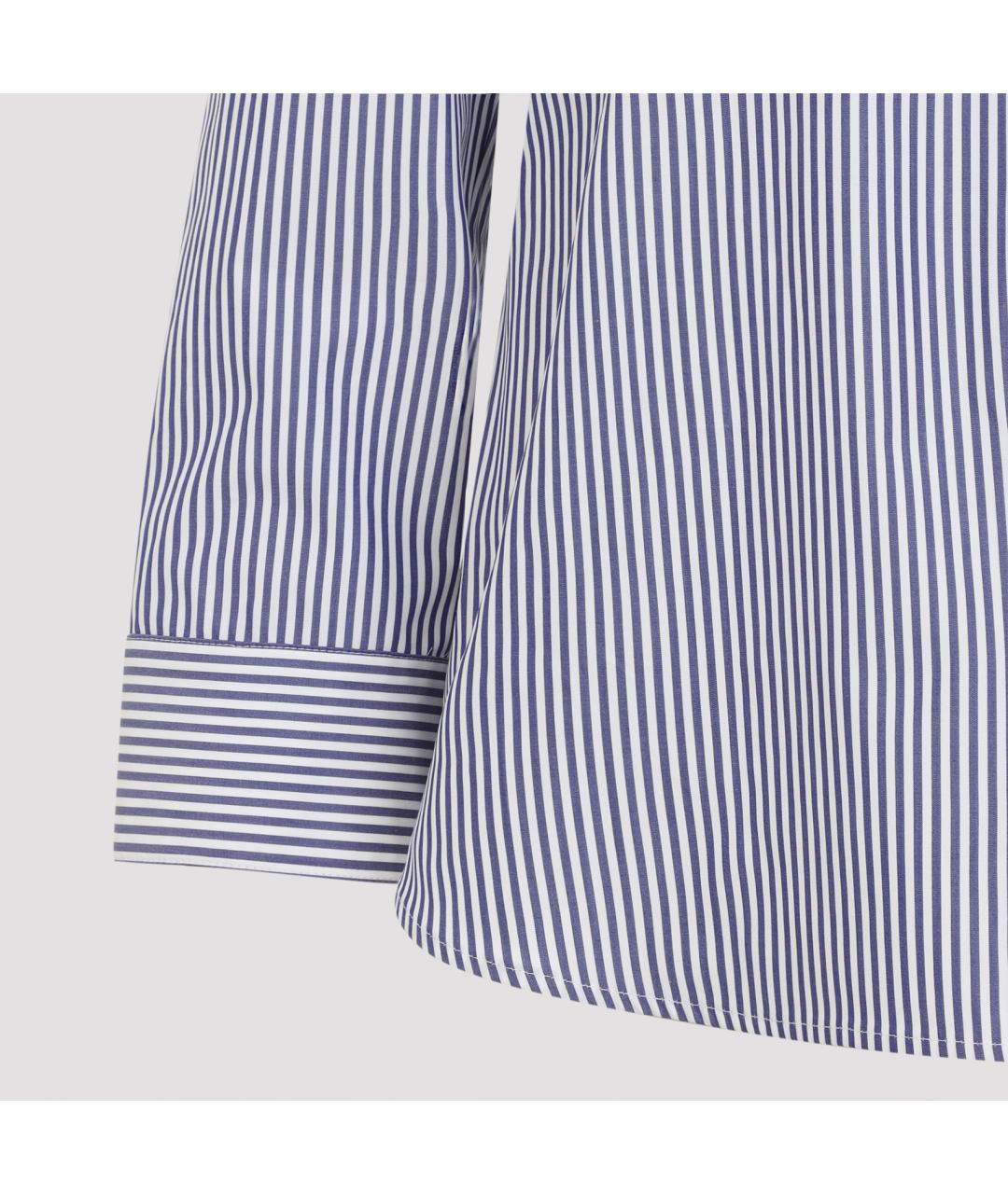 'S MAX MARA Синяя хлопковая рубашка, фото 4