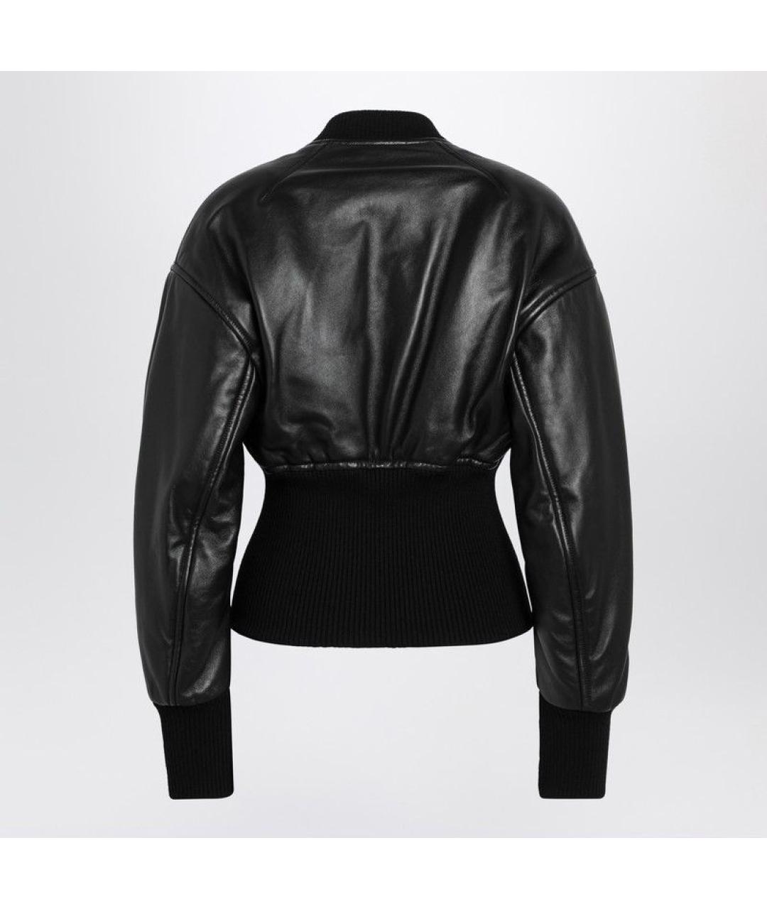 ALAIA Черная кожаная куртка, фото 2