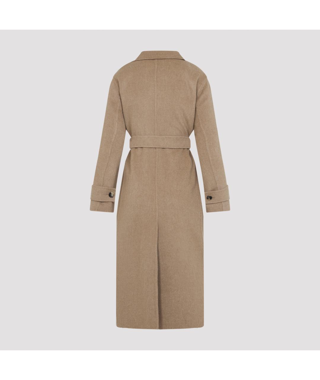 MAX MARA Бежевое шерстяное пальто, фото 2