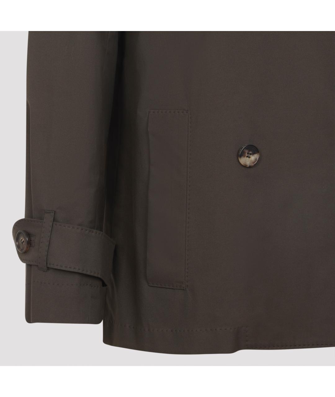 MAX MARA Хаки хлопковый тренч/плащ, фото 3