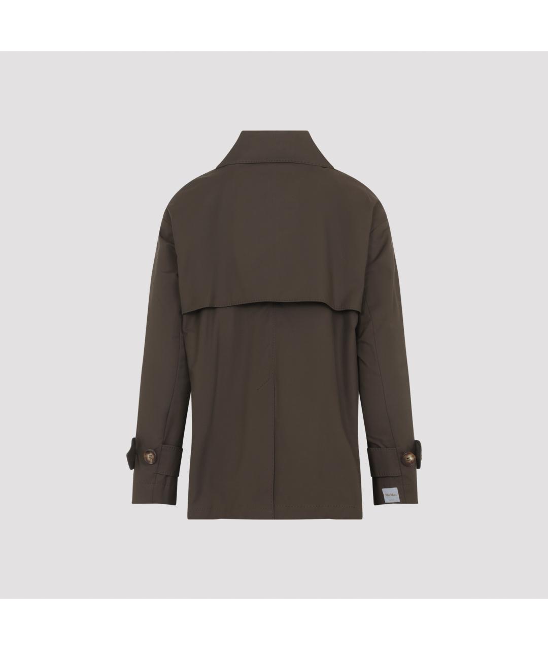 MAX MARA Хаки хлопковый тренч/плащ, фото 2
