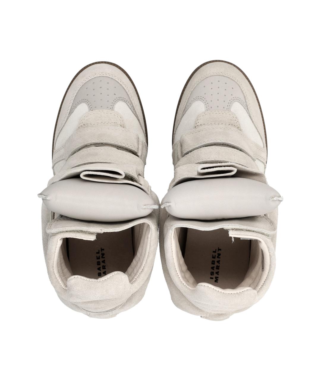 ISABEL MARANT Бежевые замшевые кроссовки, фото 2