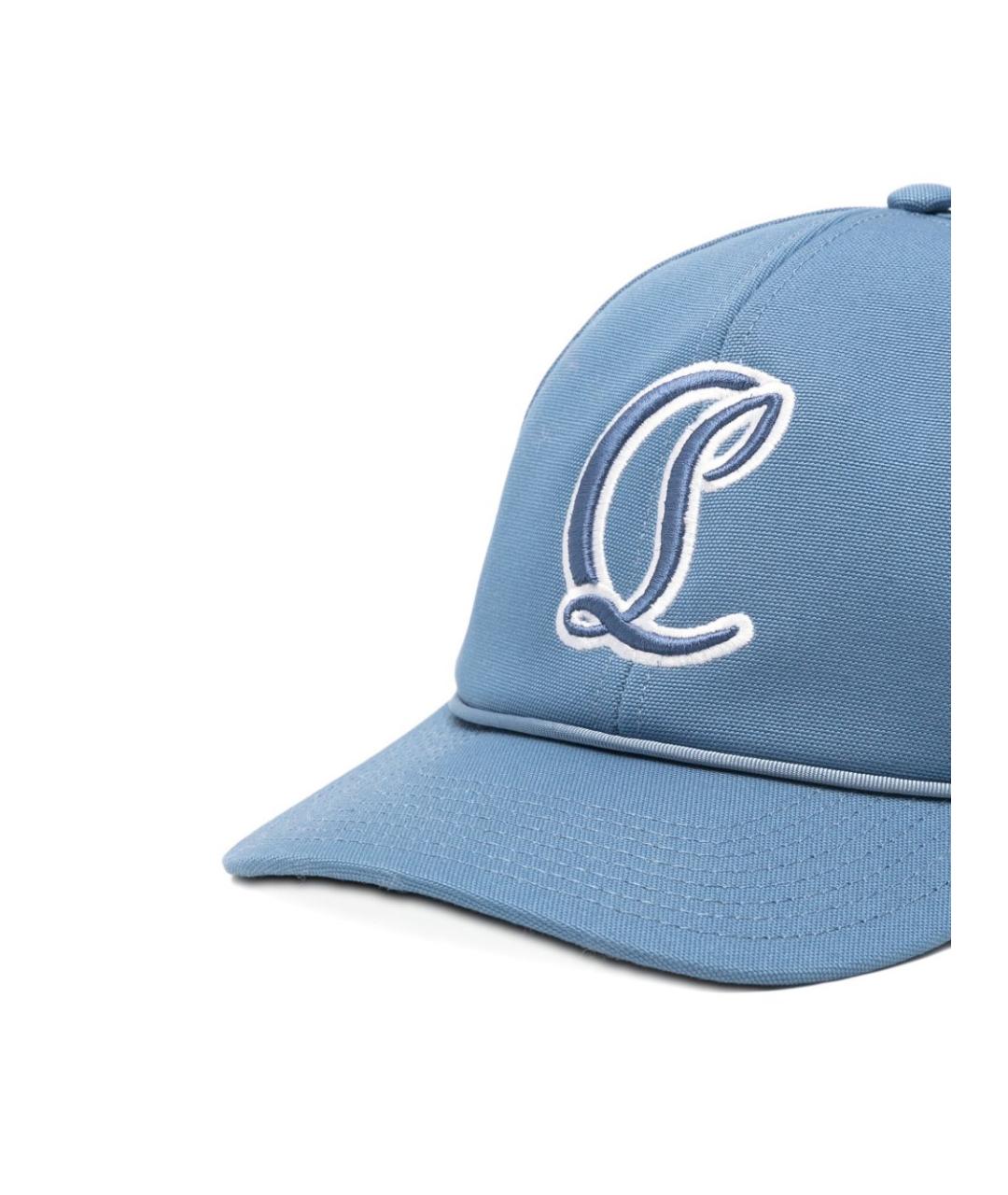 CHRISTIAN LOUBOUTIN Синяя хлопковая кепка/бейсболка, фото 2