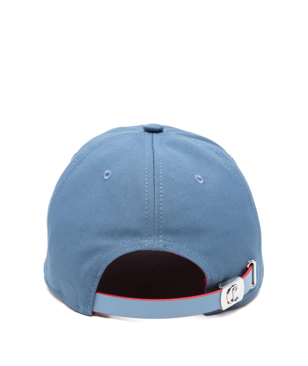 CHRISTIAN LOUBOUTIN Синяя хлопковая кепка/бейсболка, фото 3